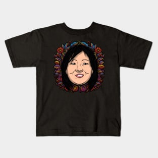Margaret Cho (Flowered) Kids T-Shirt